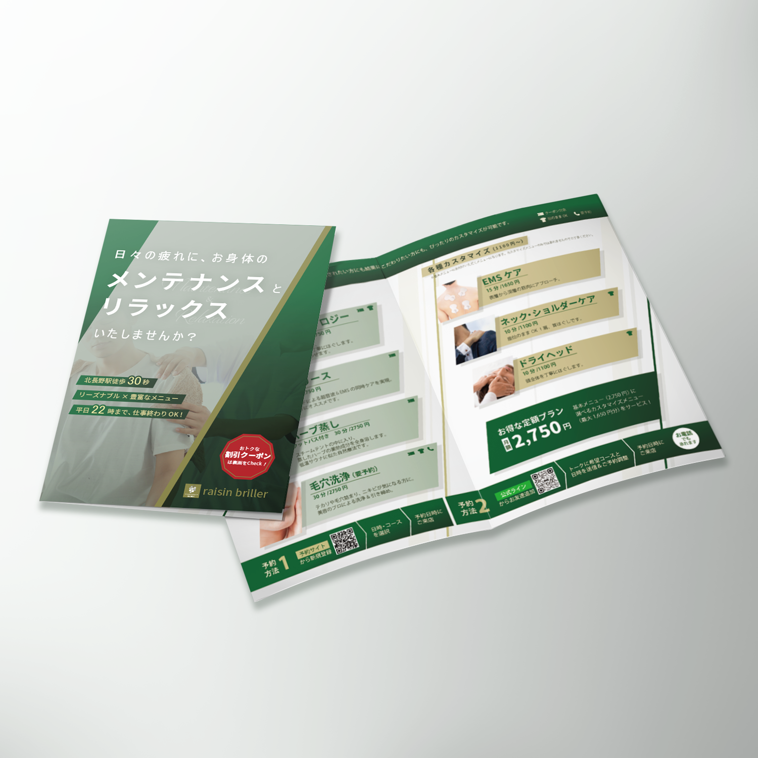 raisin briller様 パンフレット